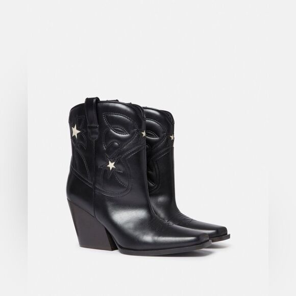 Stella McCartney $1355 Cloudy Alter Heel 85mm embroidery cowboy Western Boots - Picture 15 of 16